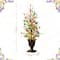 Glitzhome® 36" Lighted Easter Egg & Flower Urn Porch Tree with Timer